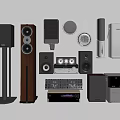 High Performance Audio Speakers and Headphones Including Floorstanding Bookshelf and Subwoofer Models
