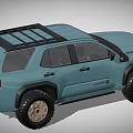 Toyota SUV With Roof Rack And Off Road Tires