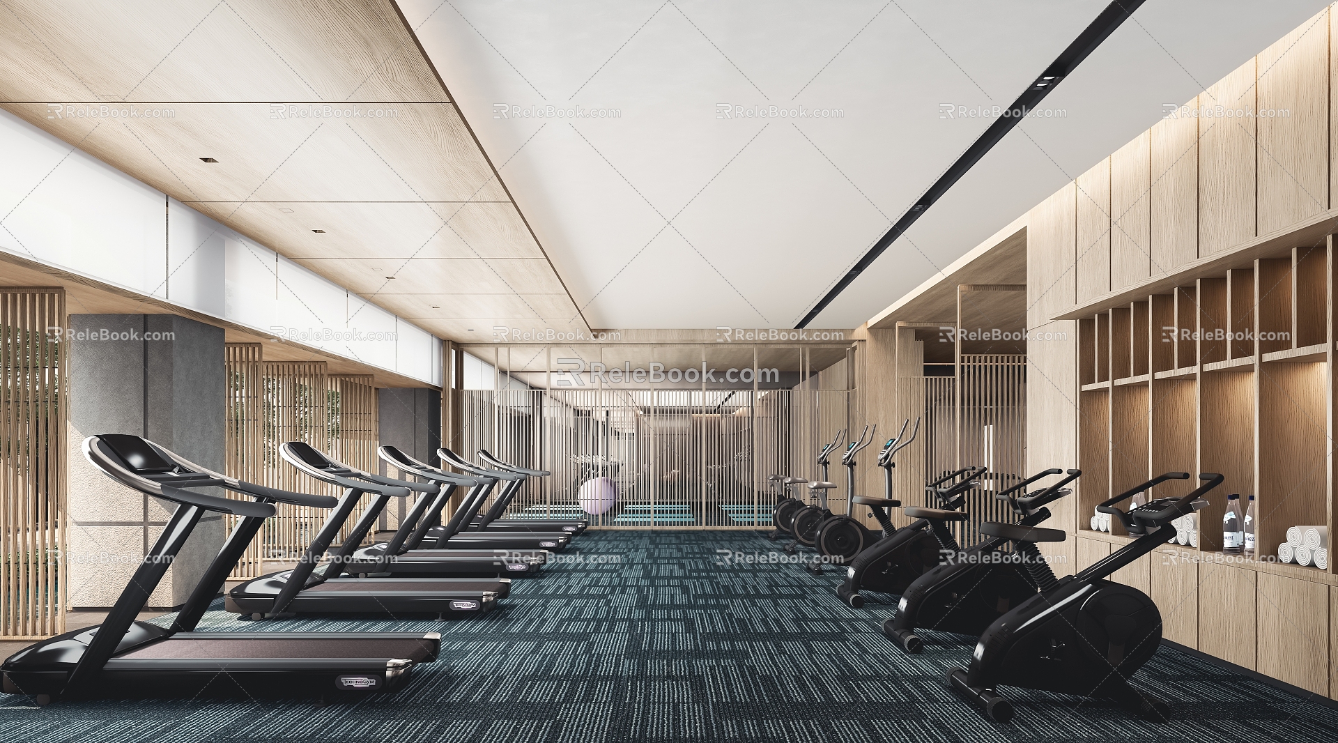 New Chinese Gym 3d model