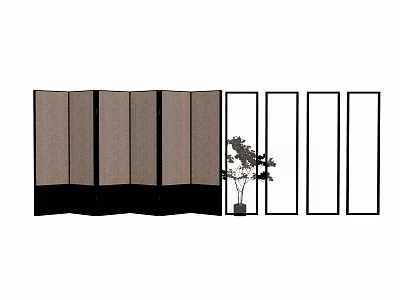 Modern Fence 3d model