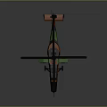Cosmic Aerospace Model With Orange Green Design Cockpit And Helical Propeller