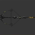 Camouflage Crossbow Weapon Design With Metal Scope And Composite Frame 3d model