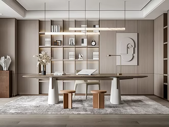 Modern study 3d model