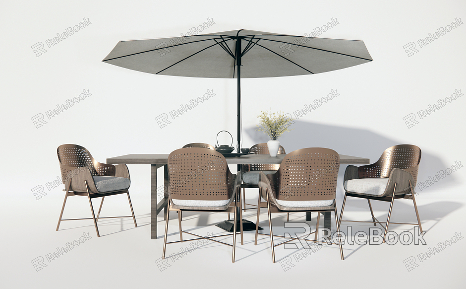 Modern Outdoor Table and Chair Outdoor Leisure Table and Chair model