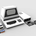 Lego Disease Building Blocks Retro Computer Desktop Floppy Disk Drive Computer Floppy Disk 3d model