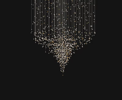 Modern chandelier 3d model