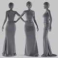 Modern Model Skirt Model 3d model