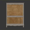 Classic Vintage Carved Bookshelf With White Frame Wooden Shelves And Drawers
