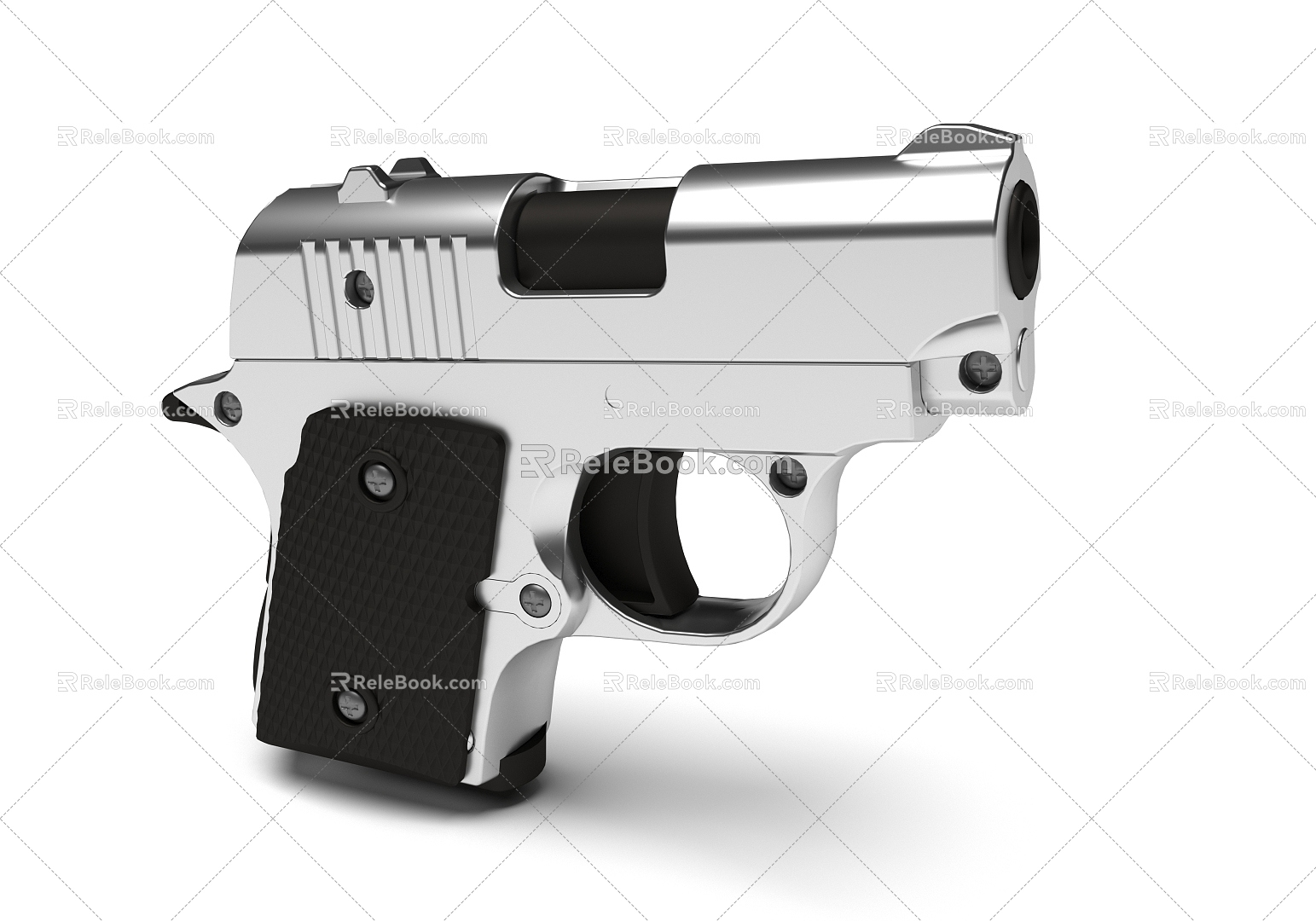 toy gun metal gun gun children's toy ornaments 3d model