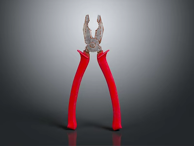 High Quality Red Handle Pliers Essential Hardware Tool For DIY And Repair 3d model