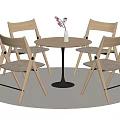 Modern Leisure Tables and Chairs Negotiation Tables and Chairs Dining Tables and Chairs 3d model