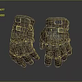 Brown Leather Protective Gloves With Straps And Metal Buckles For Daily Use