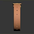 Elegant Shiny Copper Bracelet Featuring Gold Buckle And Smooth Polished Design