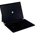 Microsoft Black 2 in 1 Laptop With Detachable Keyboard And Windows Logo