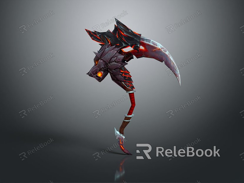 Modern Knife Magic Sword Magic Weapon Magic Knife Wolf Head Knife model