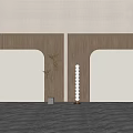 Modern background wall 3d model