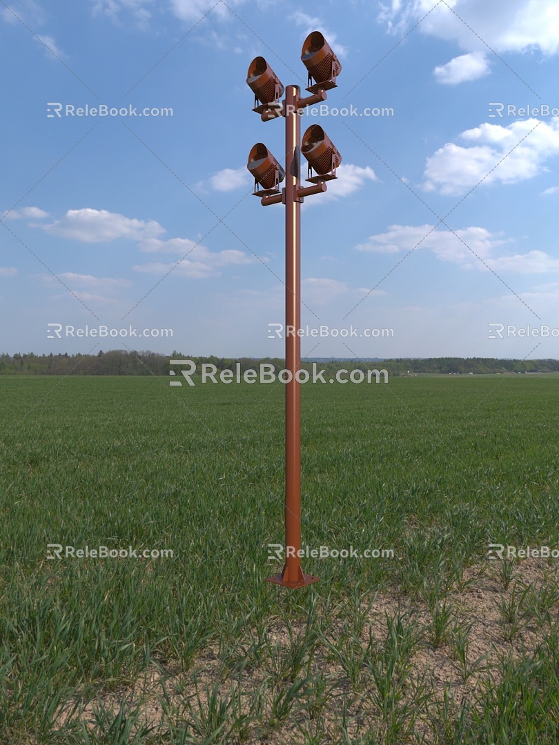 Floodlight Pole Floodlight Projection lamp Projection lamp Garden lamp Building lamp 3d model