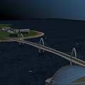 Bridge Overpass Bridge Suspension Bridge Cable-stayed Bridge Overpass 3d model