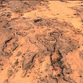 Modern Mars Terrain Mountain Range Dune Desert Rock Sandy Desert Peak 3d model