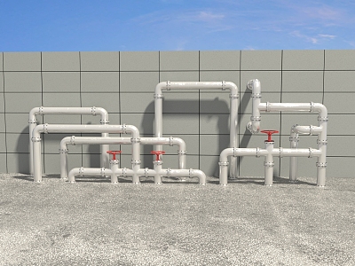 Pipes, valves, pipes, pipes, water pipes 3d model