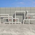 Pipes, valves, pipes, pipes, water pipes 3d model