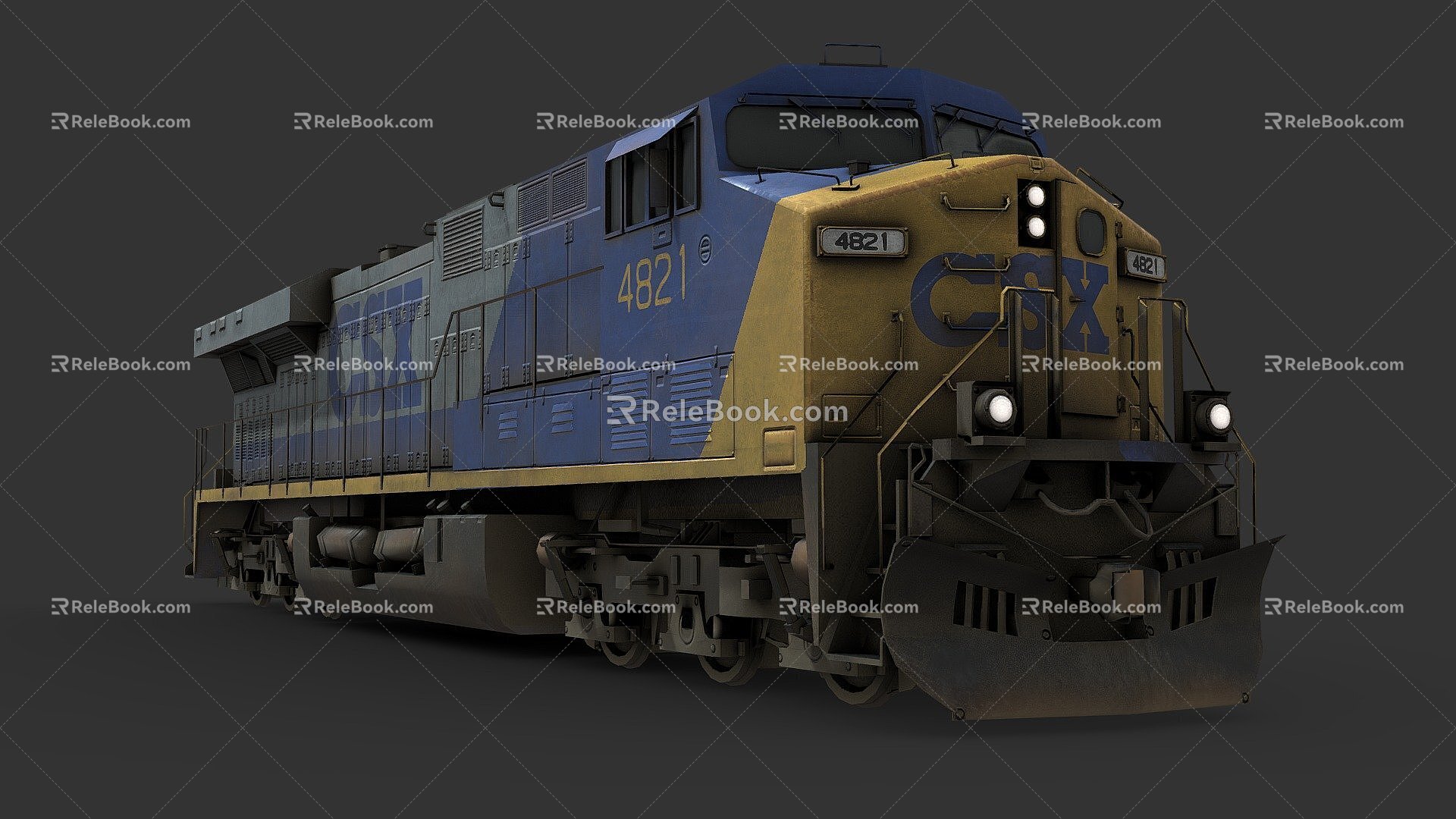 diesel locomotive 3d model