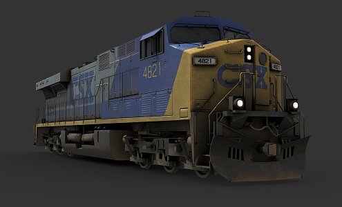 diesel locomotive 3d model