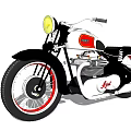 Modern Motorcycle 3d model