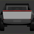 White Car With Black Roof Modern Sleek Design And Unique Rear Shape