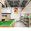 Farm Fresh Supermarket Storefront With Fresh Produce Vegetables And Fruit Displays