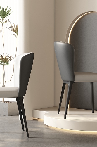 Dining chair combination 3d model