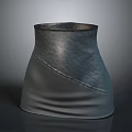 Fashionable Structured Leather Collar Design For Modern Clothing With Detailed Stitching