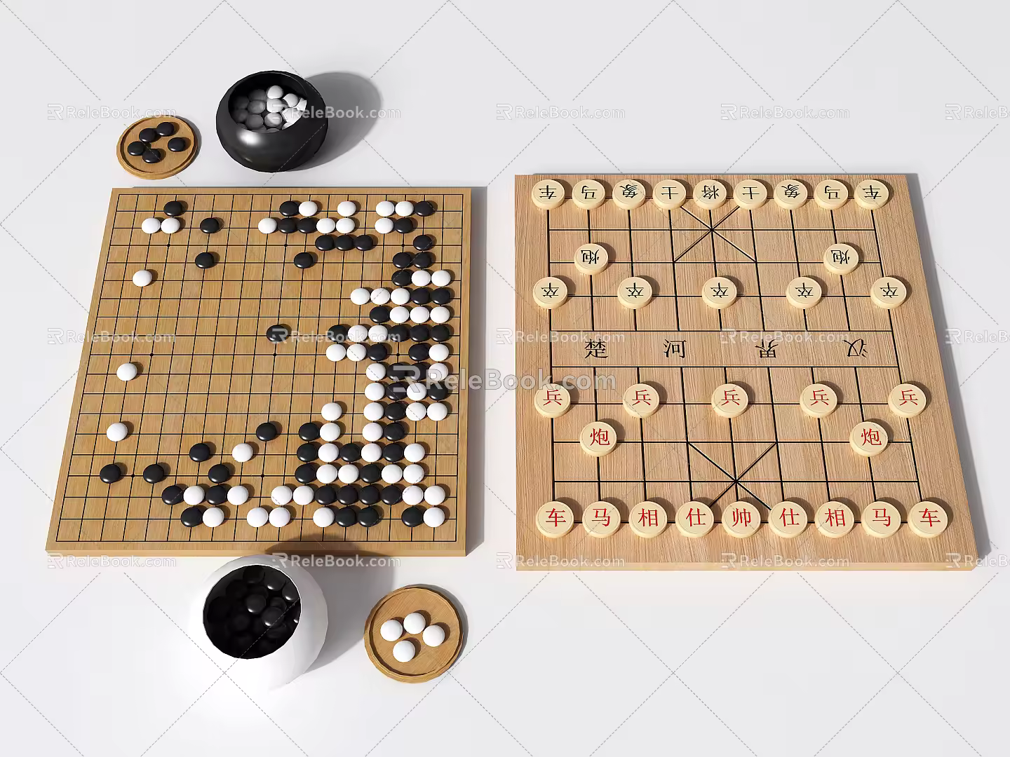 Modern Chess Chess Go 3d model