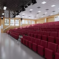 Multi-function hall design of report hall 3d model