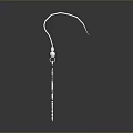 Snowflake Shaped Silver Earrings With Delicate Geometric Design For Women's Fashion