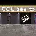 Modern Bar Interior Design With Neon Lights Stage Bar Counter And Comfortable Seats