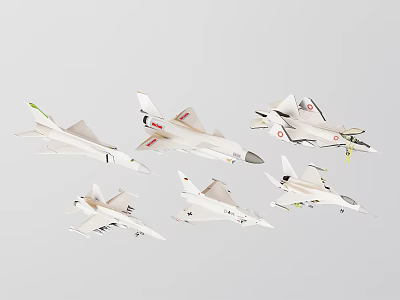 Modern means of transport Space shuttle Fighter helicopter 3d model