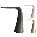 Modern Minimalist Side Tables in Dark Gray White and Gold for Stylish Home Decor