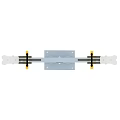 Children's Play Area With Giraffe Shaped Seesaw Spring Base And Yellow Black Spots