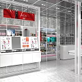 Simple style beauty store 3d model