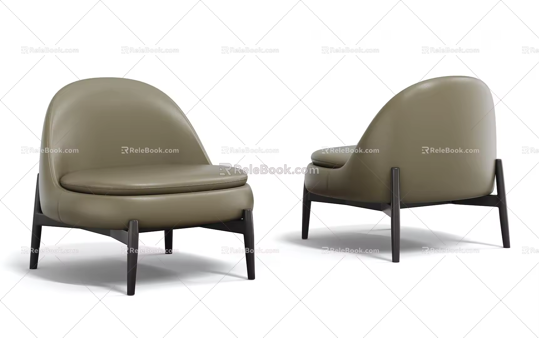 Casual Sofa Single Sofa 3d model