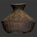 Handwoven Storage Basket with Natural Rattan and Stylish Brown Design for Home Organizing