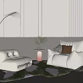 Modern Lazy Sofa 3d model