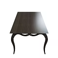 Sleek Modern Storage Cabinet with Wooden Surface and Curved Legs for Home Organization