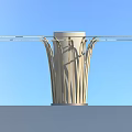 Modern Column Decorative Column 3d model
