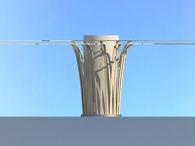 Modern Column Decorative Column 3d model