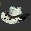 Modern Cowboy Hat Fashion Cowboy Hat Western Cowboy Hat Men's Cowboy Hat 3d model