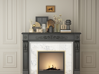 Fireplace 3d model