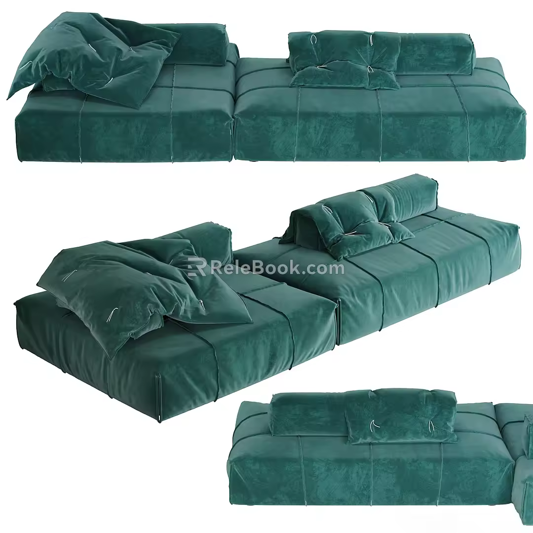 Modern Multiplayer Sofa 3d model