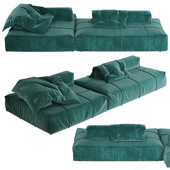 Modern Multiplayer Sofa 3d model